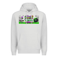 Dove Grey thick thighs and spooky vibes libbey glass Premium Hoodie - BundleAndBundleShop
