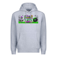 Heather Grey thick thighs and spooky vibes libbey glass Premium Hoodie - BundleAndBundleShop