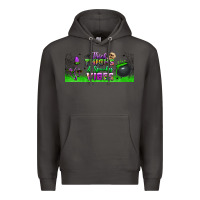 Smoke thick thighs and spooky vibes libbey glass Premium Hoodie - BundleAndBundleShop
