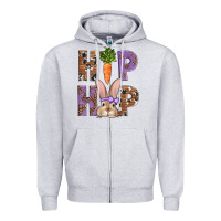 Heather Grey Easter hiphop Zipper Hoodie - AdoDesignShop
