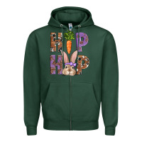 Sports Green Easter hiphop Zipper Hoodie - AdoDesignShop