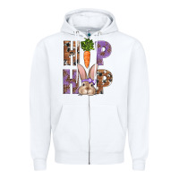 White Easter hiphop Zipper Hoodie - AdoDesignShop