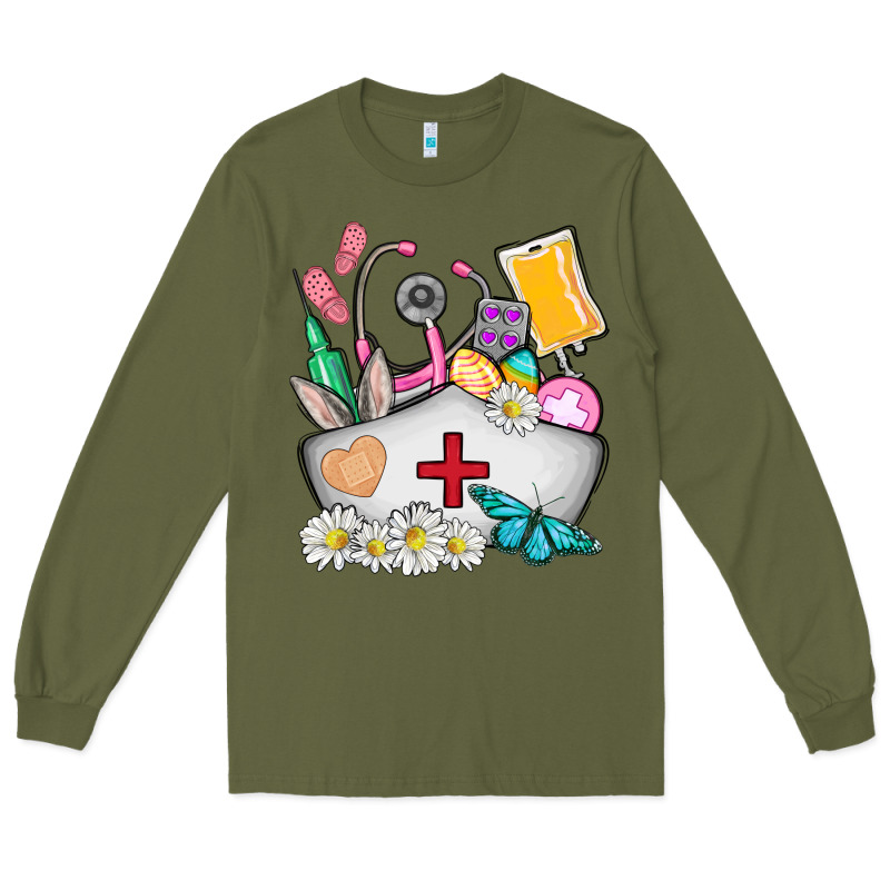 Nurse  Easter Long Sleeve Tee by AdoDesignShop | Teevron