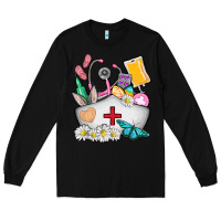 Black nurse  easter Long Sleeve Tee - AdoDesignShop