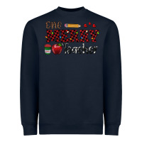 Navy one merry teacher Heavyweight Sweatshirt - RanaPortraitStore