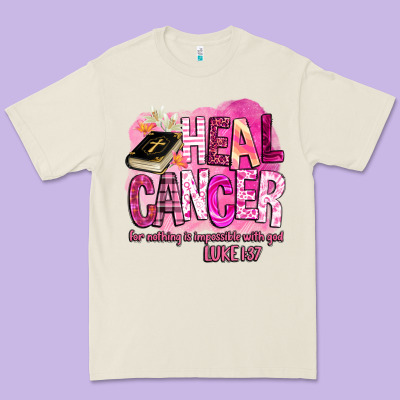 Heal Cancer For Nothing Is Impossible With God Premium Tee Designed By Barkaloodesign