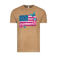 Vintage Camel American flag breast cancer with ribbon Vintage Tee - texasbilliewilder