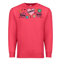 Cardinal tacos tequila anxiety Premium Sweatshirt - MaliasSmallBusiness
