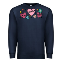 Navy tacos tequila anxiety Premium Sweatshirt - MaliasSmallBusiness