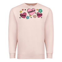 Pale Pink tacos tequila anxiety Premium Sweatshirt - MaliasSmallBusiness