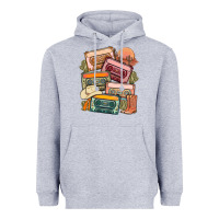 Heather Grey customized country cassette tapes Heavyweight Hoodie - MaliasSmallBusiness