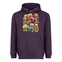 Plum customized country cassette tapes Heavyweight Hoodie - MaliasSmallBusiness