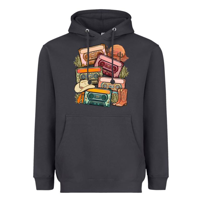 Customized Country Cassette Tapes Heavyweight Hoodie by MaliasSmallBusiness | Teevron