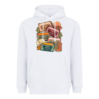 White customized country cassette tapes Heavyweight Hoodie - MaliasSmallBusiness