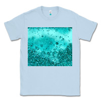 Dusty Blue turquoise glitter Classic Tee - JahusDesignShop