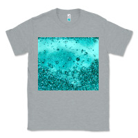 Heather Grey turquoise glitter Classic Tee - JahusDesignShop