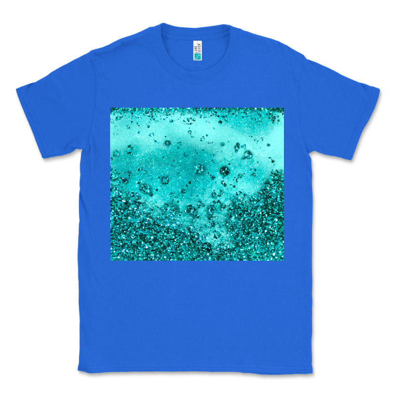Turquoise Glitter Classic Tee by JahusDesignShop | Teevron