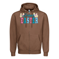 Chestnut happy easter eggs Zipper Hoodie - AdoDesignShop