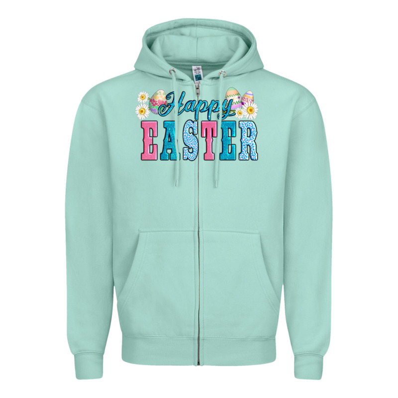 Happy Easter Eggs Zipper Hoodie by AdoDesignShop | Teevron