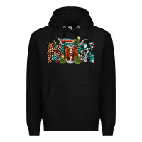 Black longhorn mom Premium Hoodie - AdoDesignShop