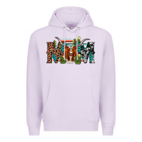 Lilac longhorn mom Premium Hoodie - AdoDesignShop