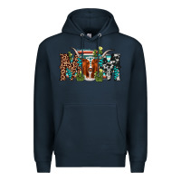 Navy longhorn mom Premium Hoodie - AdoDesignShop