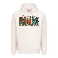 Pale Pink longhorn mom Premium Hoodie - AdoDesignShop