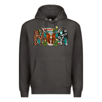 Smoke longhorn mom Premium Hoodie - AdoDesignShop