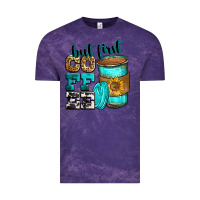 Cloud Purple but first coffee Vintage Tee - Zillion Design Studio