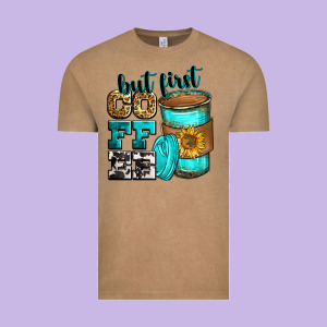 But First Coffee Vintage Tee Designed By Zillion Design Studio