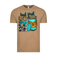 Vintage Coffee but first coffee Vintage Tee - Zillion Design Studio