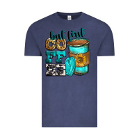 Vintage Denim but first coffee Vintage Tee - Zillion Design Studio