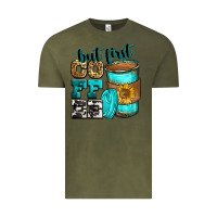 Vintage Olive but first coffee Vintage Tee - Zillion Design Studio