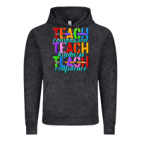 Vintage Black teach compassion teach kindness teach confidence Vintage Hoodie - texasbilliewilder