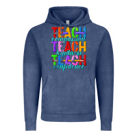Vintage Denim teach compassion teach kindness teach confidence Vintage Hoodie - texasbilliewilder