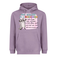 Lavender just realized im a raccoon Heavyweight Hoodie - MaliasSmallBusiness