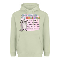 Matcha just realized im a raccoon Heavyweight Hoodie - MaliasSmallBusiness