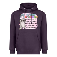 Plum just realized im a raccoon Heavyweight Hoodie - MaliasSmallBusiness