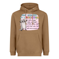 Toasted Coconut just realized im a raccoon Heavyweight Hoodie - MaliasSmallBusiness