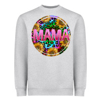 Heather Grey tie dye mama Heavyweight Sweatshirt - texasbilliewilder