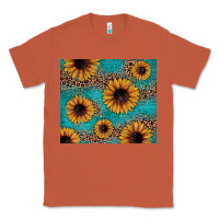 Copper sunflower turquoise glitter Classic Tee - JahusDesignShop