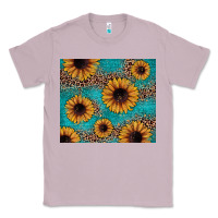 Lilac sunflower turquoise glitter Classic Tee - JahusDesignShop