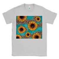 Moon Dust sunflower turquoise glitter Classic Tee - JahusDesignShop
