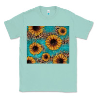 Seafoam sunflower turquoise glitter Classic Tee - JahusDesignShop