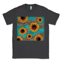 Smoke sunflower turquoise glitter Classic Tee - JahusDesignShop