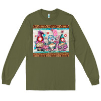 Army Green nurse gnomes Long Sleeve Tee - AdoDesignShop