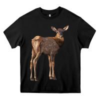 Black elk fawn deer Heavy Core Tee - LillyAllenDesigns
