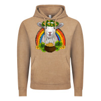 Vintage Coffee st patricks day baby sheep shamrocks gold rainbow Vintage Hoodie - RanaPortraitStore