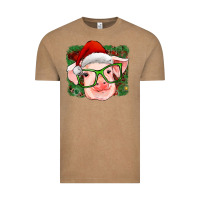 Vintage Coffee christmas pig Vintage Tee - RanaPortraitStore