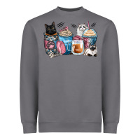 Storm cat coffee cups Heavyweight Sweatshirt - Zillion Design Studio